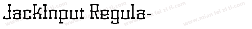 JackInput Regula字体转换